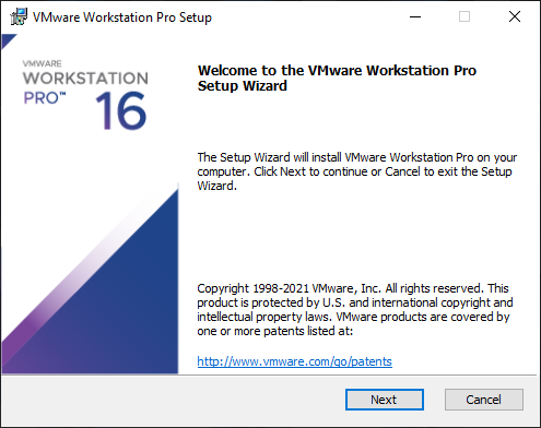 VMware Workstation Wizard